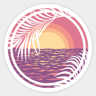 Beach Sunset Sticker